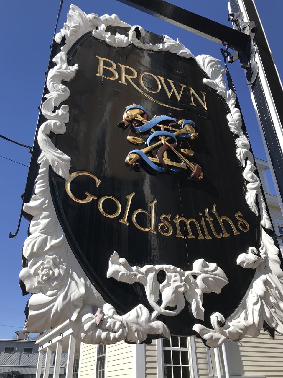 original_sign Original Brown Goldsmiths Sign